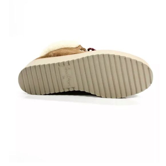 SAM EDELMAN Suede Franc Ankle Shearling Warm Boots Toffee Brown 5.5 Medium NWT - Picture 5 of 8